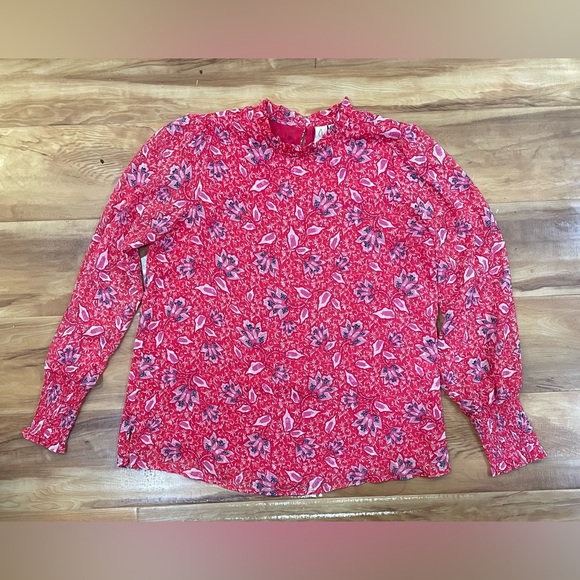 Floral Long Sleeve Blouse - Picture 1 of 11
